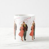 ヴィンテージ バレンタインデー, ロマンチックな浮遊ハート コーヒーマグカップ (中央)