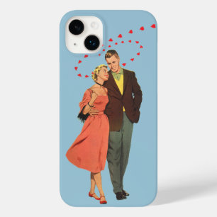 ヴィンテージ バレンタインデー ロマンティックな浮かぶハート Case-Mate iPhone 14 PLUSケース