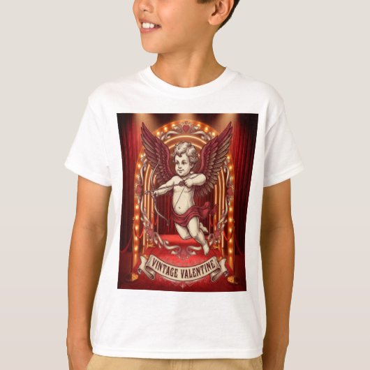 ヴィンテージ バレンタインデー  Tシャツ (正面)