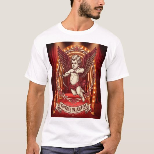 ヴィンテージ バレンタインデー Tシャツ (正面)
