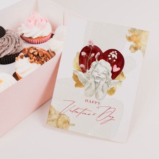 ヴィンテージ バレンタイン カップイド エンジェル シーズンカード