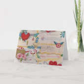 ヴィンテージ バレンタイン カード (正面)