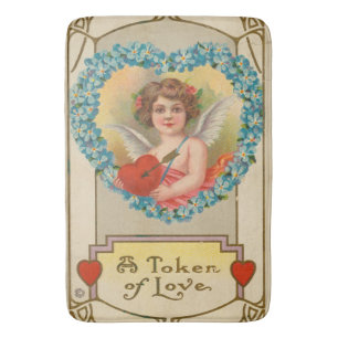 ヴィンテージ バレンタイン、ステチャー・リトグラフ社、1910年頃 バスマット