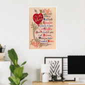 ヴィンテージ バレンタイン ポエム ポスター (ホームオフィス)