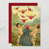 ヴィンテージ バレンタイン マイ ラブ エロス シーズンカード (正面/裏面)