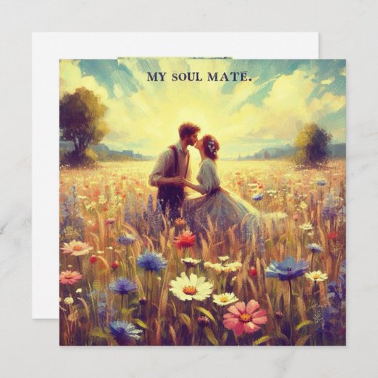 ヴィンテージ バレンタイン 〜 私のソウルメイト 〜 カップル 〜 シーズンカード (正面/裏面)