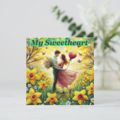 ヴィンテージ バレンタイン  〜私の愛する人〜 カップル〜 シーズンカード (スタンド正面)