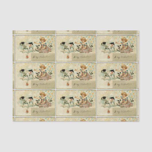 ヴィンテージ – バレンタイン 薄葉紙 (正面)