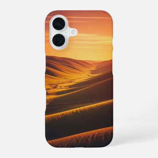 ヴィンテージ バレーサンセット グロウ iPhone 16ケース (裏面)