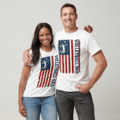 ヴィンテージ バレーボール 父親 愛国旗 Tシャツ デザイン (ユニセックス)