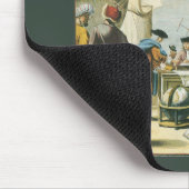 ヴィンテージ バロック時代の地図帳の表紙 世界の地球儀 マウスパッド (コーナー)