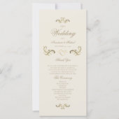 ヴィンテージ バロック ゴールド エレガント ウェディング (正面)