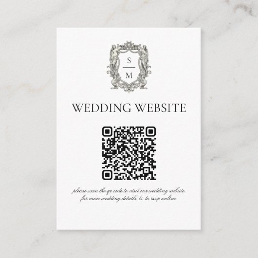 ヴィンテージ バロック ファインアート ルネサンス ミニマル エンクロージャーカード (正面)