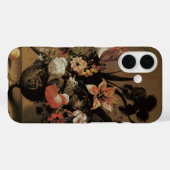 ヴィンテージ バロック、 花瓶の花の静物 Case-Mate iPhoneケース (裏面 (横))