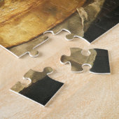 ヴィンテージ バロック 静物画 パン、タルト、ハム ジグソーパズル (側面)