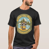 ヴィンテージ バンクーバー アライグマ サーファー Tシャツ (正面)