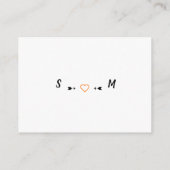 ヴィンテージ バンティング, セーブ・ザ・デート 封入カード エンクロージャーカード (裏面)