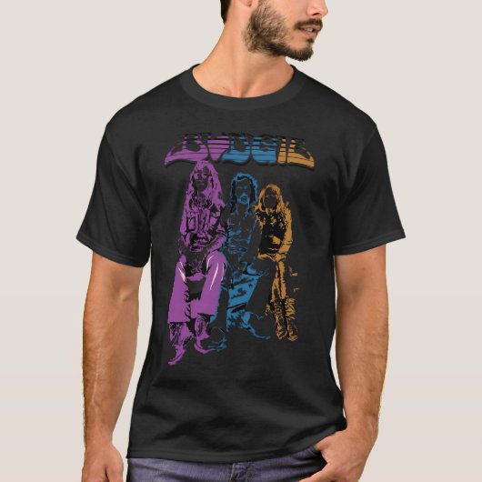 ヴィンテージ バンド 歌詞 80年代 70年代 90年代 アルバム ソング ロック ポップ Tシャツ (正面)