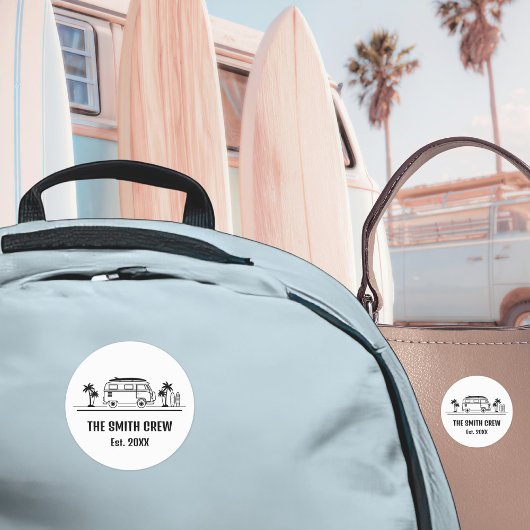 ヴィンテージ バン ライフ サーファー クリュー ステッカー