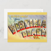 ヴィンテージ バージニアビーチ ポストカード (正面/裏面)