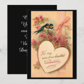 ヴィンテージ バーズ バレンタインデー カスタム シーズンカード (正面/裏面)