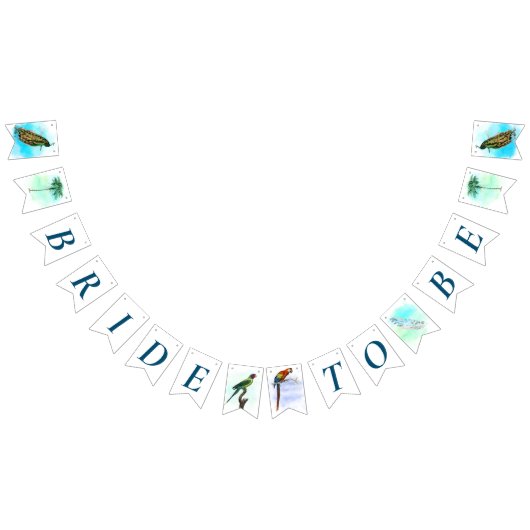 ヴィンテージ バーズ ブライダル シャワー バunting バナー (全)