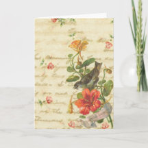 ヴィンテージ・バード・バースデー・ブレッシング