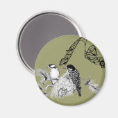 ヴィンテージ バード マグネット (正面/裏面)