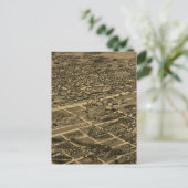 ヴィンテージ・バーミンガムの絵図（1885年） ポストカード (スタンド正面)