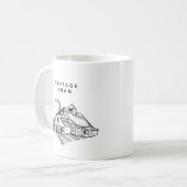 ヴィンテージ バーン | 田舎風ファームハウス コーヒーマグカップ (正面左)