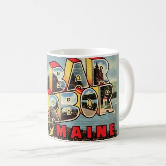 ヴィンテージ バー・ハーバー コーヒーマグカップ (正面右)