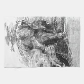 ヴィンテージ・パイレーツ、サー・ヘンリー・モーガン海 キッチンタオル (横)