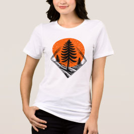 ヴィンテージ パイン フォレスト サンセット Tシャツ