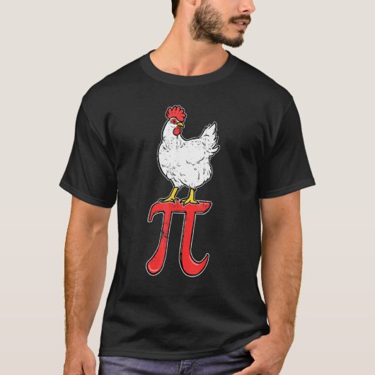 ヴィンテージ パイ チキン 数学 Tシャツ (正面)