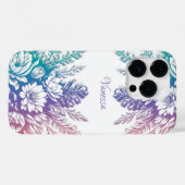 ヴィンテージ パステル カラー フラワーデザイン Case-Mate iPhoneケース (裏面 (横))