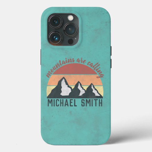 ヴィンテージ パステル 山コール モノグラム Case-Mate iPhoneケース (裏面)