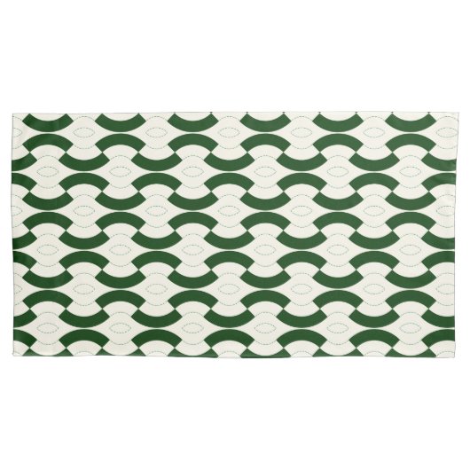 ヴィンテージ パターン(の模様が)ある 枕カバー (正面左)