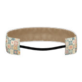 ヴィンテージ、パッチワークのキルティングな顔 アスレチックヘッドバンド (裏面)