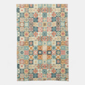 ヴィンテージ、パッチワークのキルティングな顔 キッチンタオル (縦)