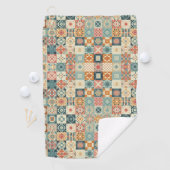 ヴィンテージ、パッチワークのキルティングな顔 ゴルフタオル (インサイチュ)