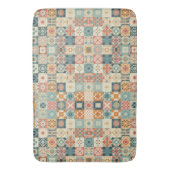 ヴィンテージ、パッチワークのキルティングな顔 バスマット (正面縦)