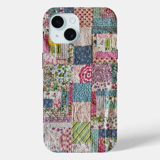 ヴィンテージ・パッチワーク・キルトのスマホケース Case-Mate iPhoneケース (裏面)