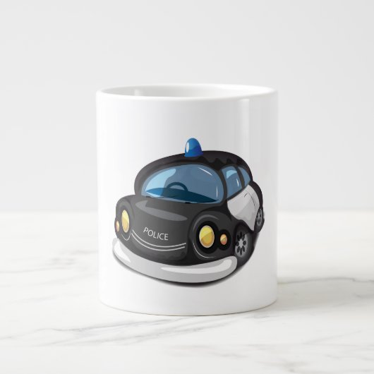 ヴィンテージ パトカー ジャンボコーヒーマグカップ (正面)