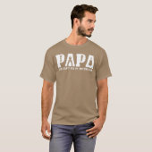ヴィンテージ パパ 彼に直せないものはない 父の日 Tシャツ (正面フル)