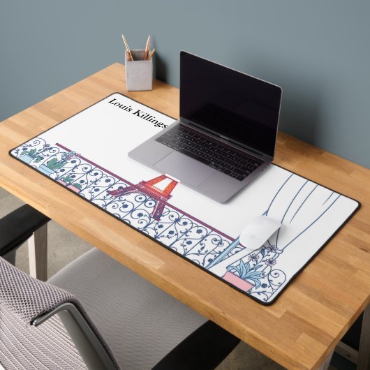 ヴィンテージ パリ オスマン建築 デスクマット (オフィス2)