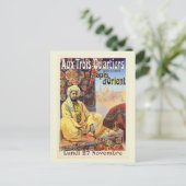 ヴィンテージ パリ オリエンタル カーペット ストアの広告 ポストカード (スタンド正面)