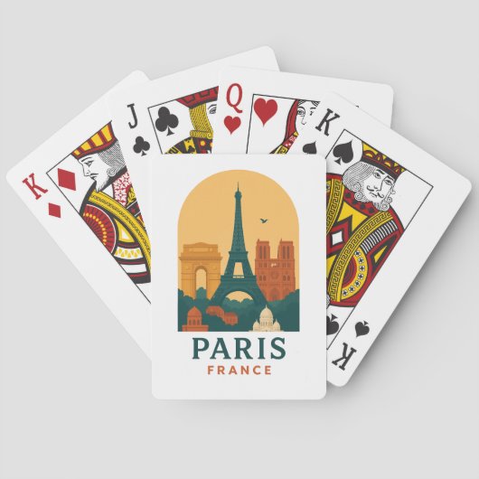 ヴィンテージ パリ ノートルダム大聖堂 レトロ フランス トランプ (裏面)