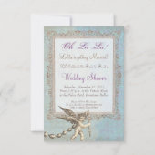 ヴィンテージ·パリ:ブライダルシャワー·誕生日パーティー 招待状 (裏面)