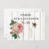 ヴィンテージ パリ ポストカード (正面/裏面)