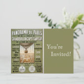 ヴィンテージ パリ | 熱気球 招待状 (スタンド正面)